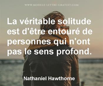 Citation de Nathaniel Hawthorne