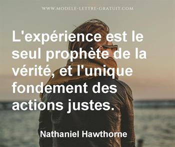 Citation de Nathaniel Hawthorne