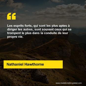 Citation de Nathaniel Hawthorne