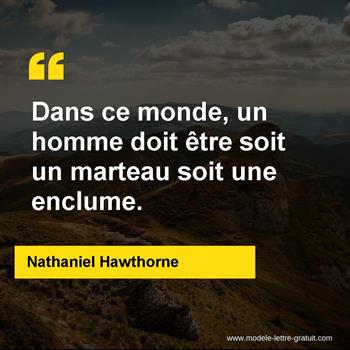 Citation de Nathaniel Hawthorne