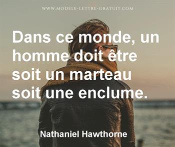 Citation de Nathaniel Hawthorne