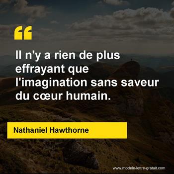 Citation de Nathaniel Hawthorne