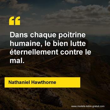 Citation de Nathaniel Hawthorne