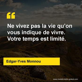 Citation de Edgar-Yves Monnou