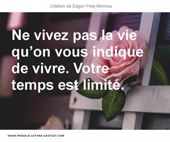 Citations Edgar-Yves Monnou