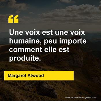 Citation de Margaret Atwood