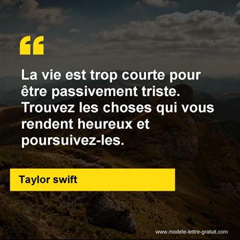 Citation de Taylor swift