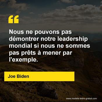 Citation de Joe Biden