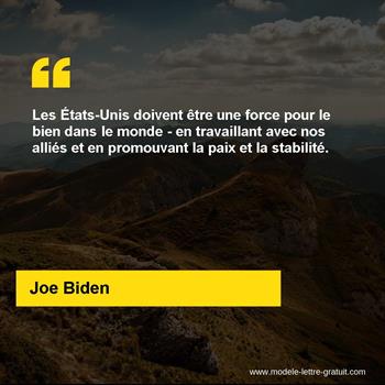 Citation de Joe Biden