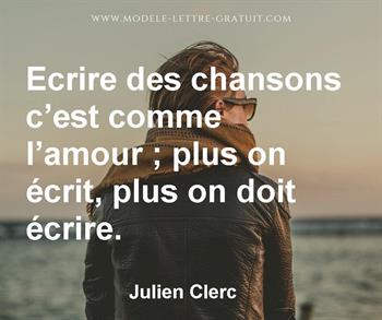 Citation de Julien Clerc