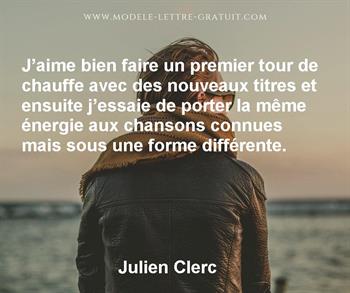 Citation de Julien Clerc