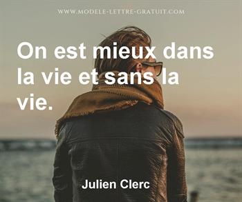 Citation de Julien Clerc