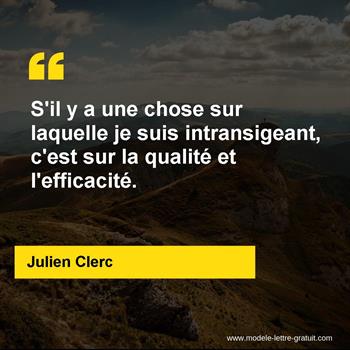 Citation de Julien Clerc