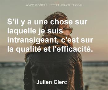 Citation de Julien Clerc