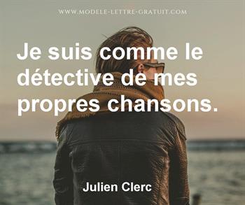 Citation de Julien Clerc