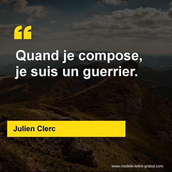 Citation de Julien Clerc