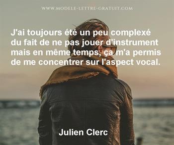 Citation de Julien Clerc