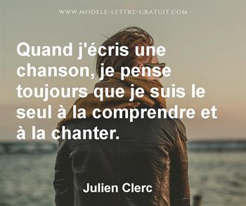 Citation de Julien Clerc