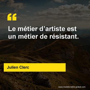 Citation de Julien Clerc