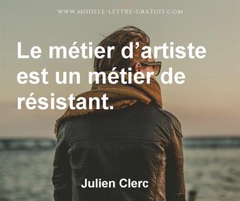 Citation de Julien Clerc