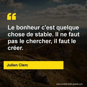 Citation de Julien Clerc