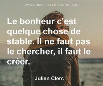 Citation de Julien Clerc