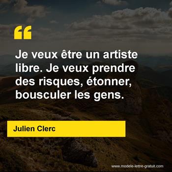 Citation de Julien Clerc