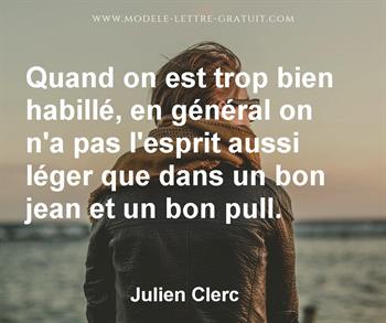 Citation de Julien Clerc