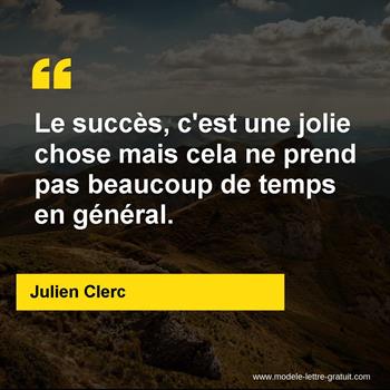 Citation de Julien Clerc