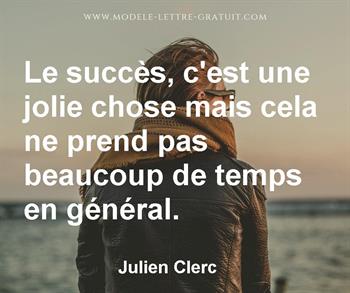 Citation de Julien Clerc