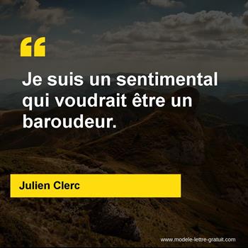 Citation de Julien Clerc