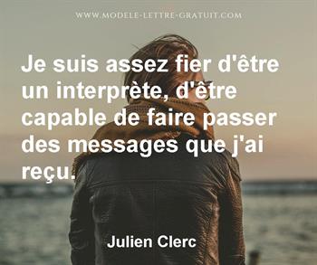 Citation de Julien Clerc