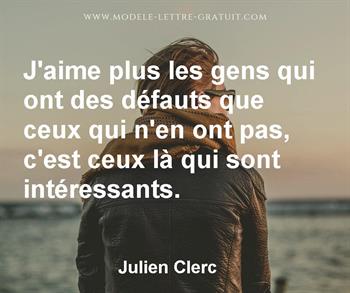 Citation de Julien Clerc