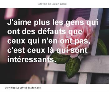 Citations Julien Clerc