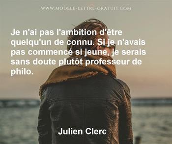 Citation de Julien Clerc