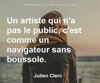 Citation de Julien Clerc