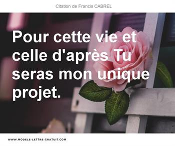 Citations Francis CABREL