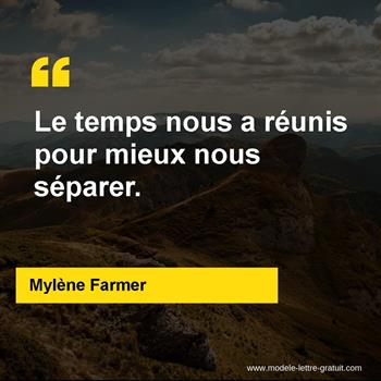 Citation de Mylène Farmer