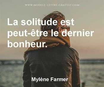 Citation de Mylène Farmer