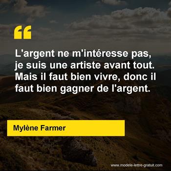 Citation de Mylène Farmer