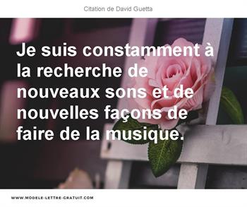 Citations David Guetta