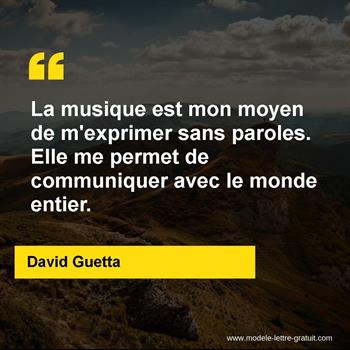 Citation de David Guetta