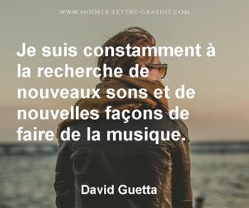 Citation de David Guetta