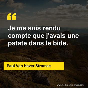 Citation de Paul Van Haver Stromae