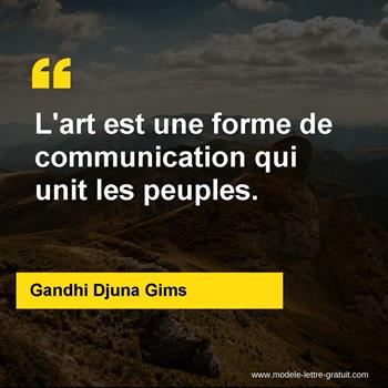 Citation de Gandhi Djuna Gims