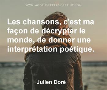 Citation de Julien Doré