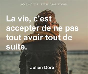 Citation de Julien Doré