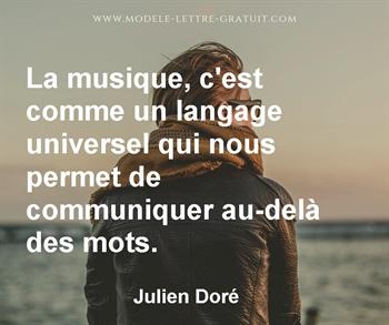 Citation de Julien Doré