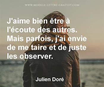 Citation de Julien Doré