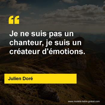 Citation de Julien Doré